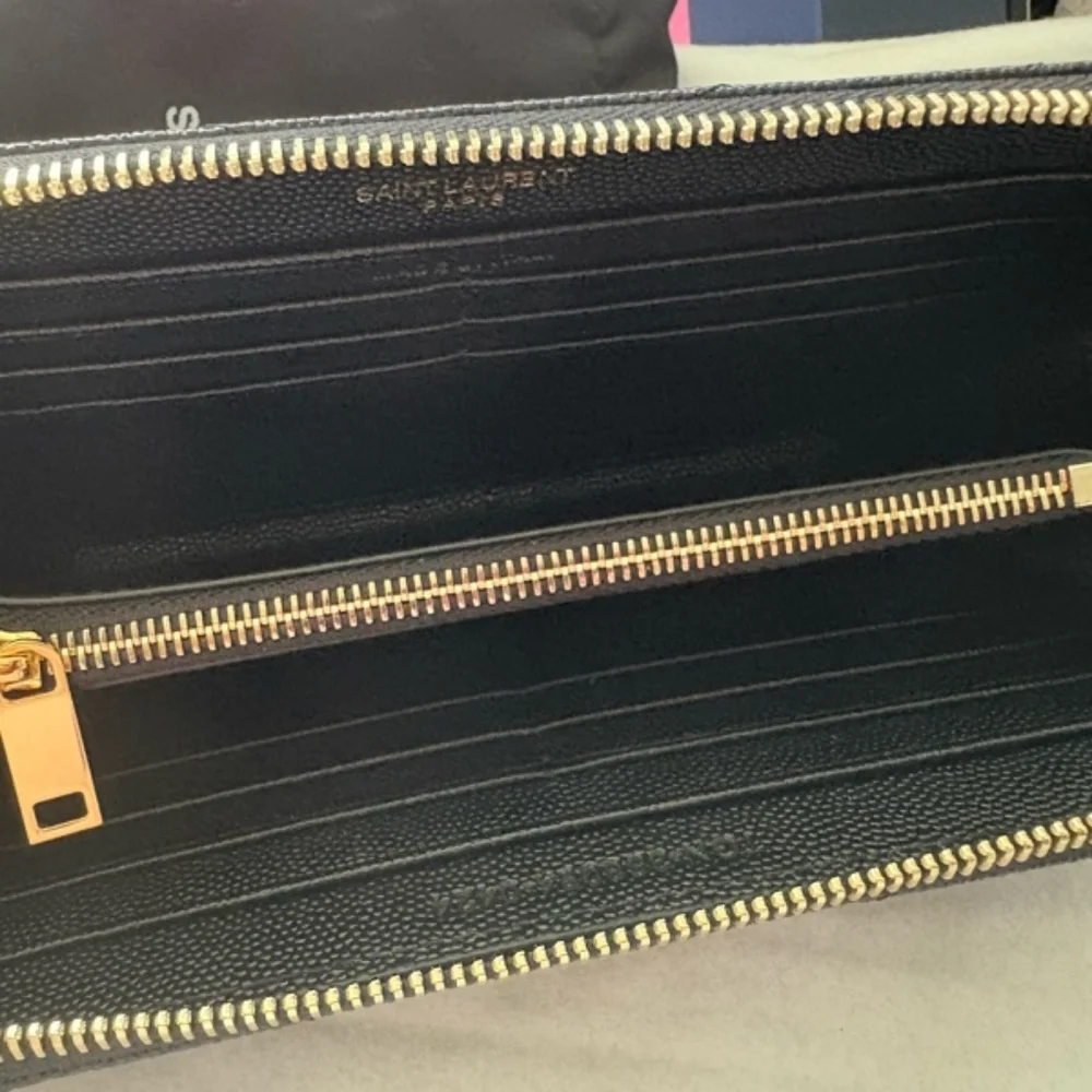 Yves Saint Laurent Cassandre Matelasse Zip Around Quilted Wallet - Picture 10 of 12